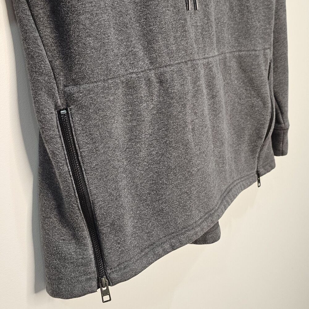 Athleta Cowl Neck Fleece Lined Cozy Gray Pullover Sweatshirt Small Athleisure - Picture 3 of 8